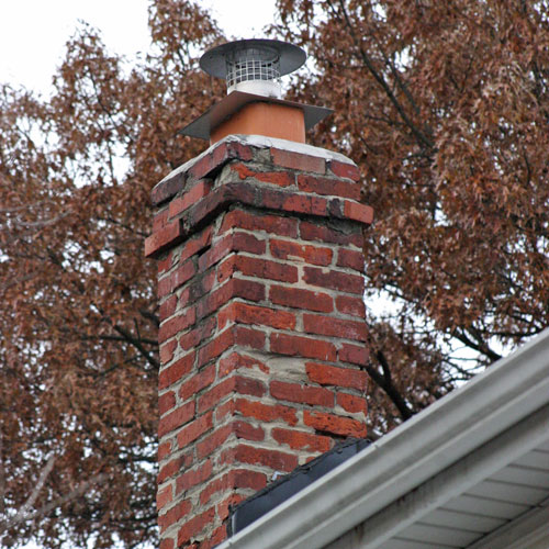 chimney on home