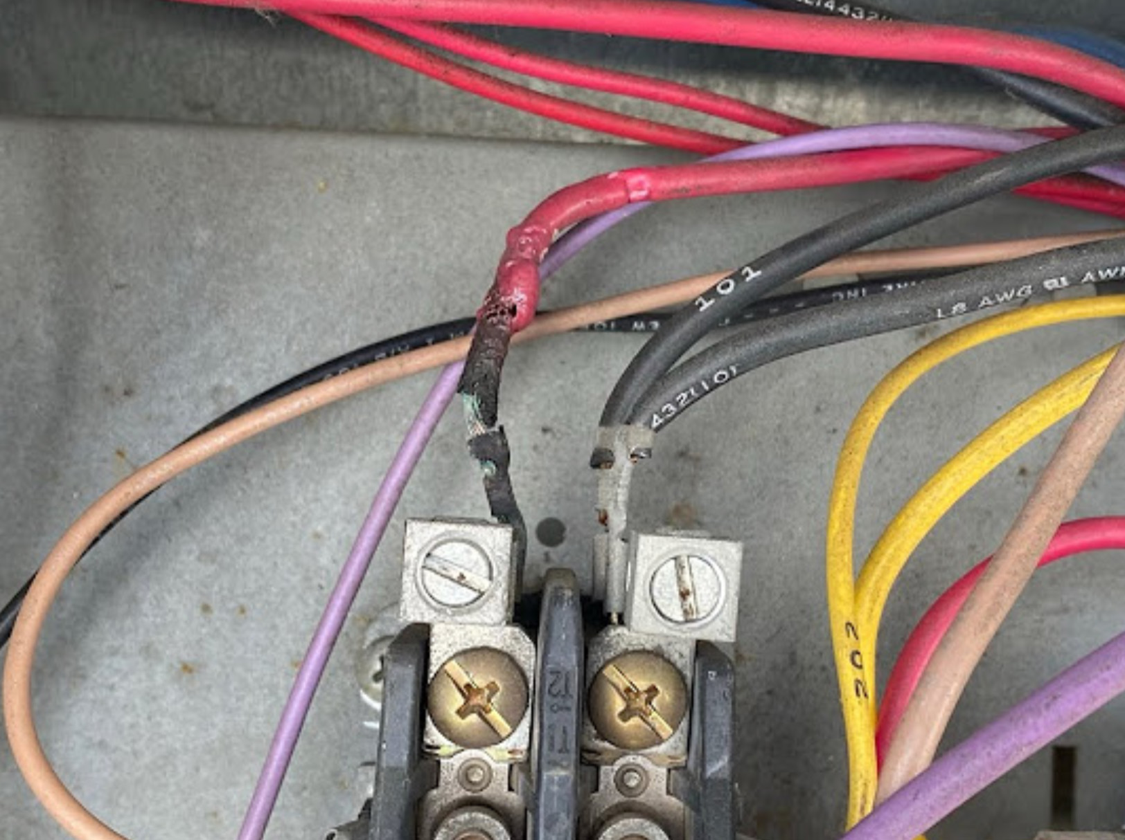 Cords and switches to furnace