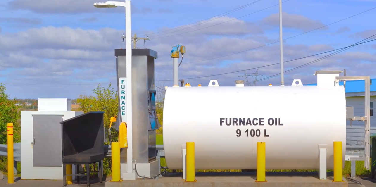 large propane oil tank